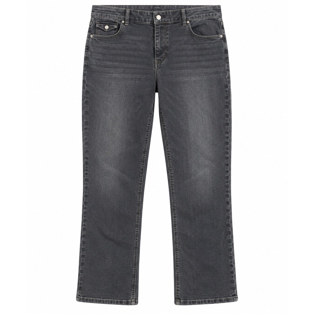 Chico's Platinum Denim Jeans Womens 0.5 Dark Wash Straight Leg Blue 28 Inseam